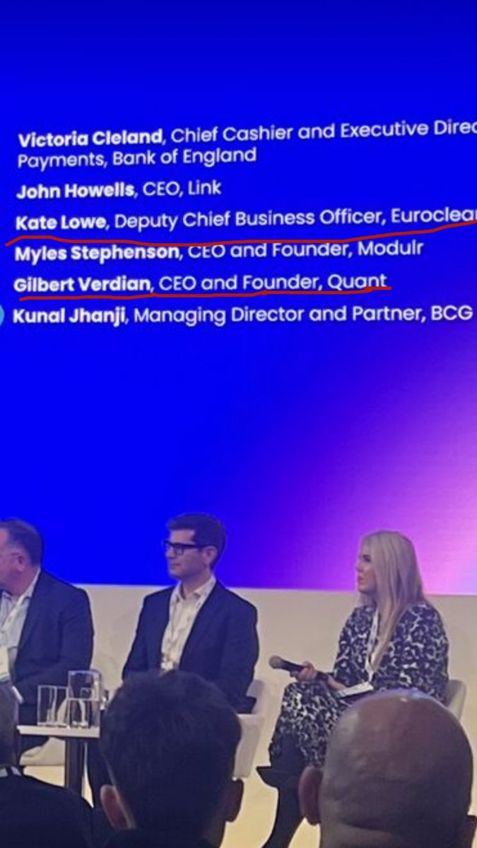 Francis37879301's tweet image. “Interoperability” Say #quant without saying quant “working on the same Network” Kate Lowe of EUROCLEAR🤔#euroclear #qnt #overledger #kaiko #interoprability #finternet
