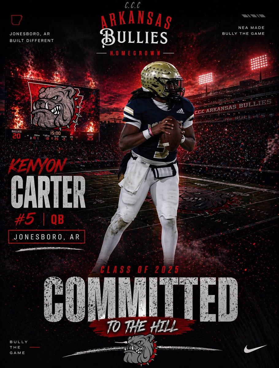 KenCarter05's tweet photo. 870 LETS DO IT 🖤❤️. 
#committed
#AGTG 
@CoachThrower55 @ThaCarter340174 @ARK_Bullies_ATH https://t.co/nVDRK5BvZ5
