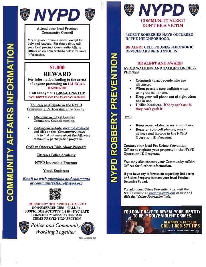 NYPD 101st Precinct tweet media