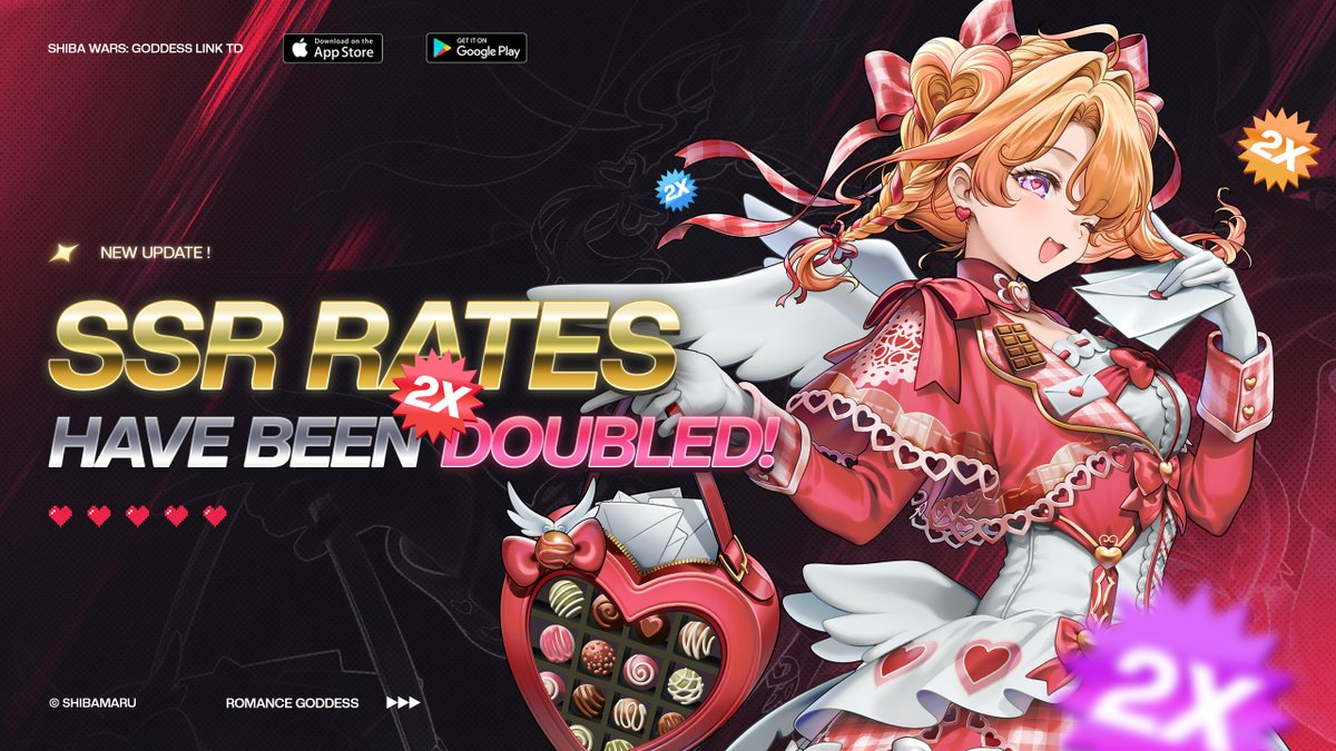 shiba_wars's tweet photo. Version 1.12 of Shiba Wars is now available!

Update today and try out the revamped gacha system, featuring 4% SSR rates and shared pity across all banners🪄
#ShibaWars https://t.co/XrM7EX8prg