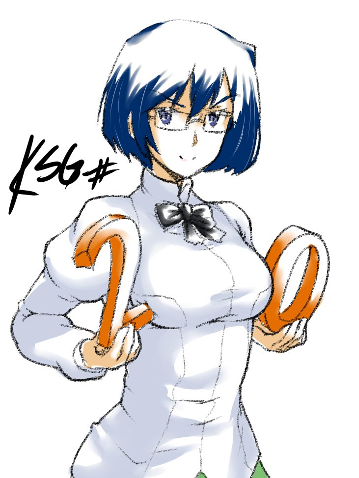 If this was drawn in 2026, Shizune would be holding a 6-7 😄