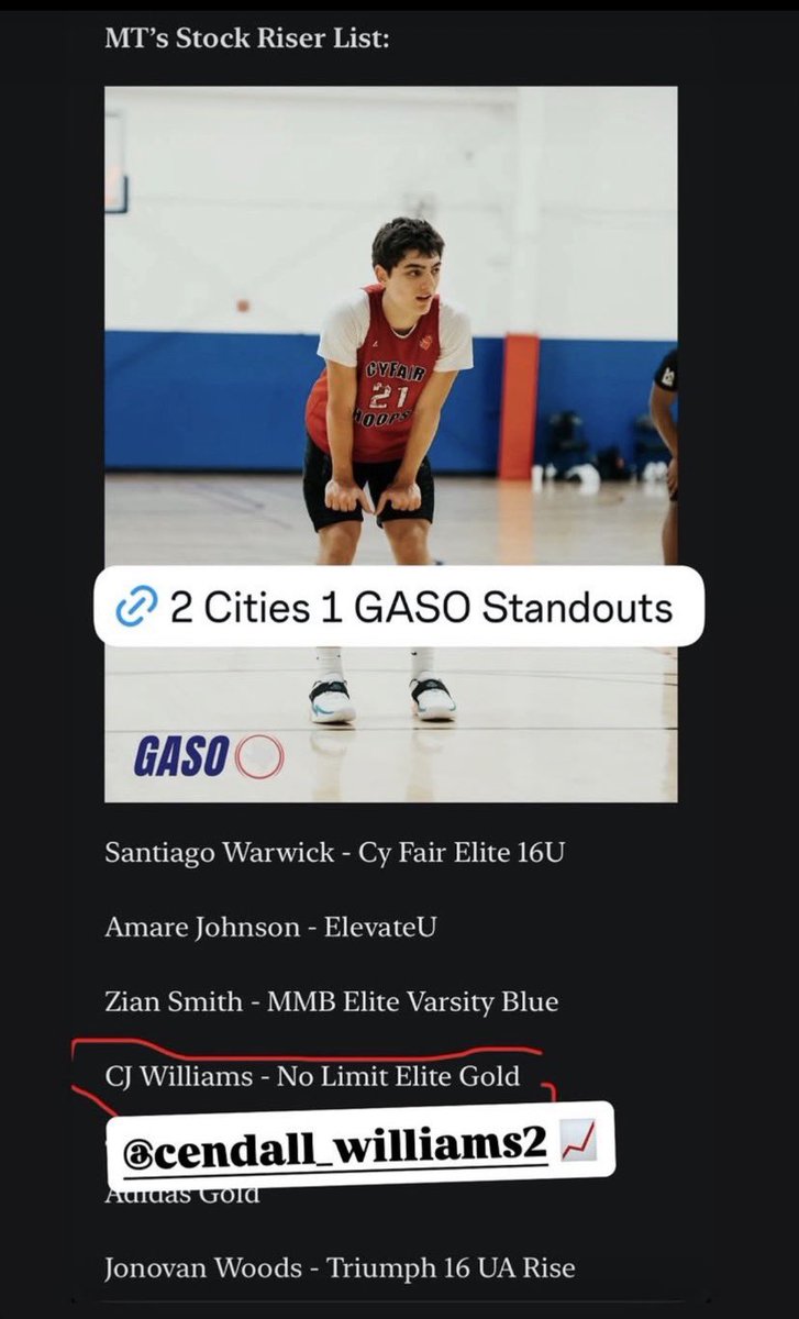 Cendallwilliam1's tweet photo. Blessed to be recognized by @TexasHoopsGASO in 2 Cities 1 GASO- Duncanville Tournament blessed for the recognition 

@Richland_hoops @nlebball @CoachDHenderson @PaulBiancardi @MattBraeuer @TexasHoopsTV @mtimminshoops https://t.co/owhUg0vkF6