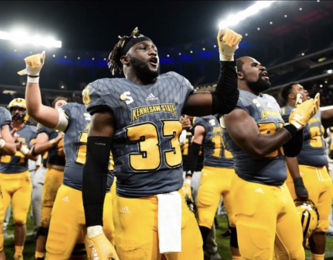 After a great conversation with <a href="/Coach_JBradley/">Jonathan Bradley</a> I’m blessed to receive a offer from <a href="/kennesawstfb/">Kennesaw State Football</a> 
#GodDid <a href="/coach_stigers/">Trevor Stigers</a> <a href="/coachcannon97/">Coach Sean Cannon</a>
<a href="/CoachGDavisFB/">Greg Davis</a> @nemccfootball @JuniMoore771