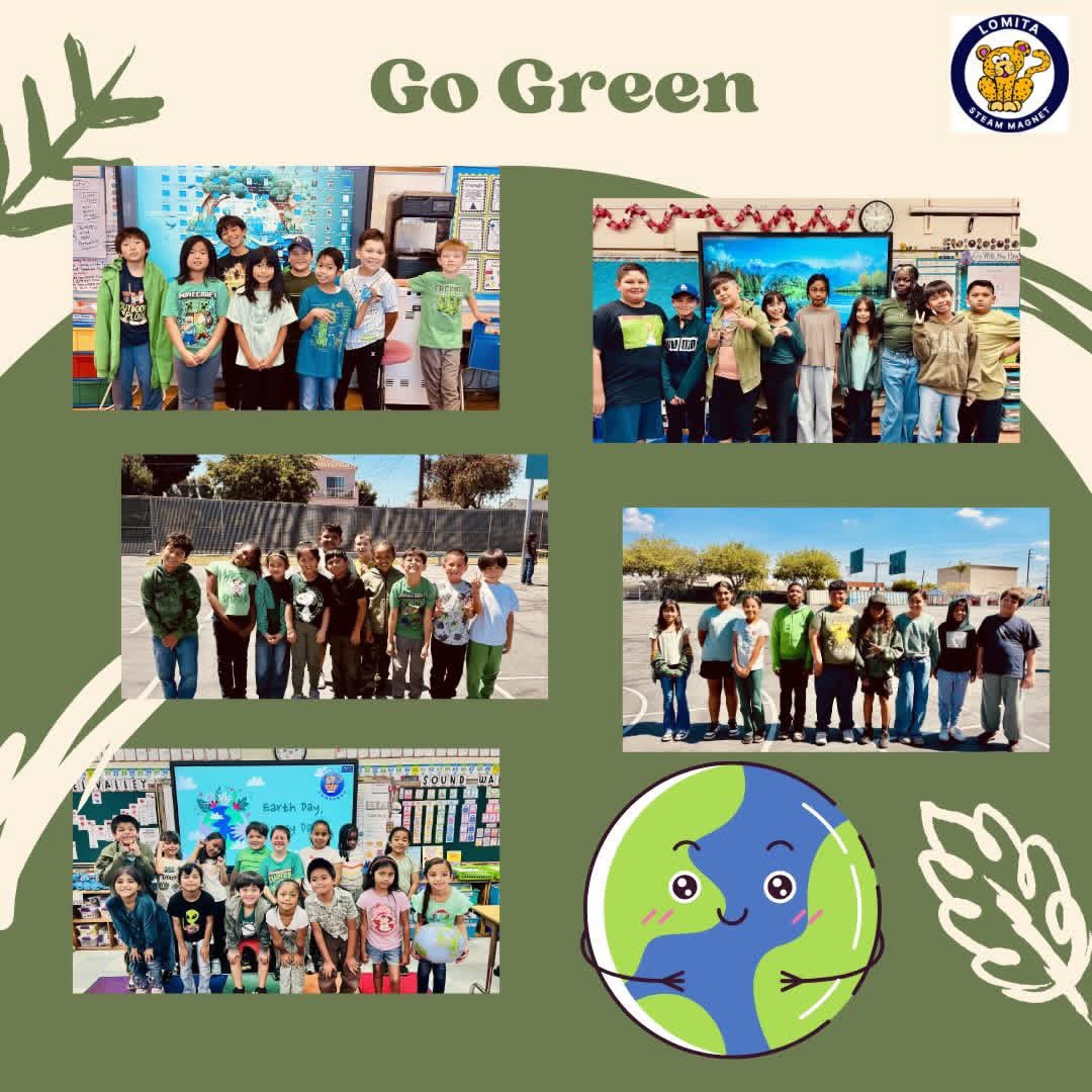 Leopards are going green as we celebrate Earth Spirit Week! Remember to take care of our planet earth by saving energy, re-using materials, and keeping our communities clean!