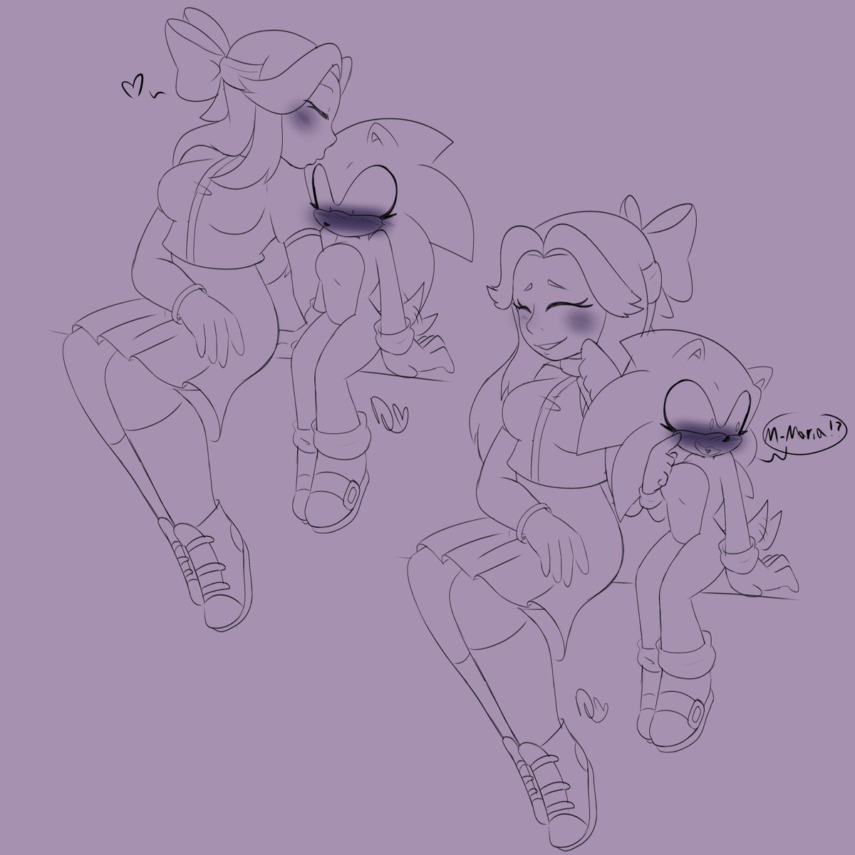 Lilcrazybat's tweet photo. Let me introduce you to the cutest ship ever!
Sonic x Maria!

I like to think Sonic is more shy in the relationship. Also before ANYONE says ANYTHING All my Marias are adults. So don't bother with the bs

Anyway
✨Sonria!✨ https://t.co/7K8JLz6Oo4