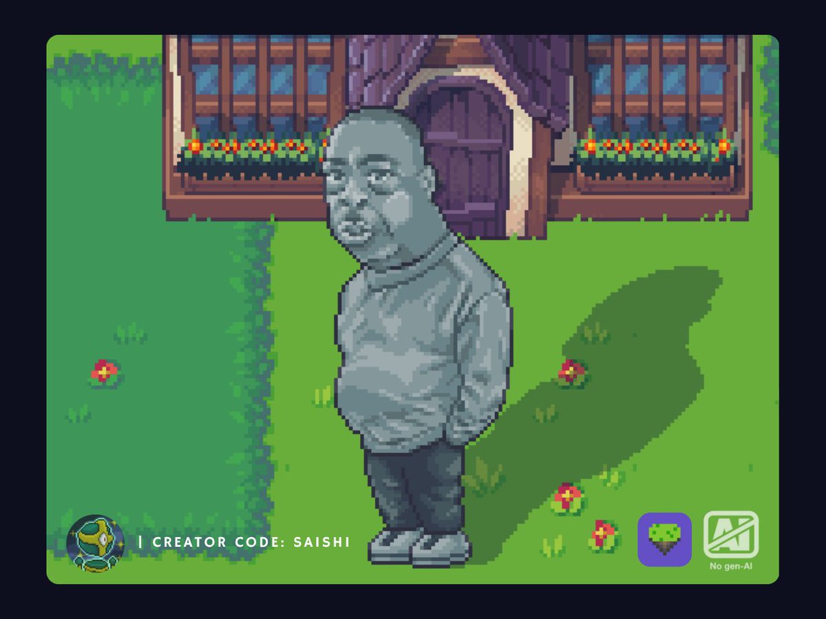 pixelatedsaishi's tweet photo. hanging around soon! 🗿

new vibe for my content 👓

no gen-AI stamp from @RoninYorch🚫

#PixelsUGC #PixelsCreator https://t.co/9cibqOULya