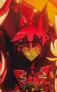 ophan_eyes's tweet image. in honor of lvlup 😁
#hazbinhotel #alastor