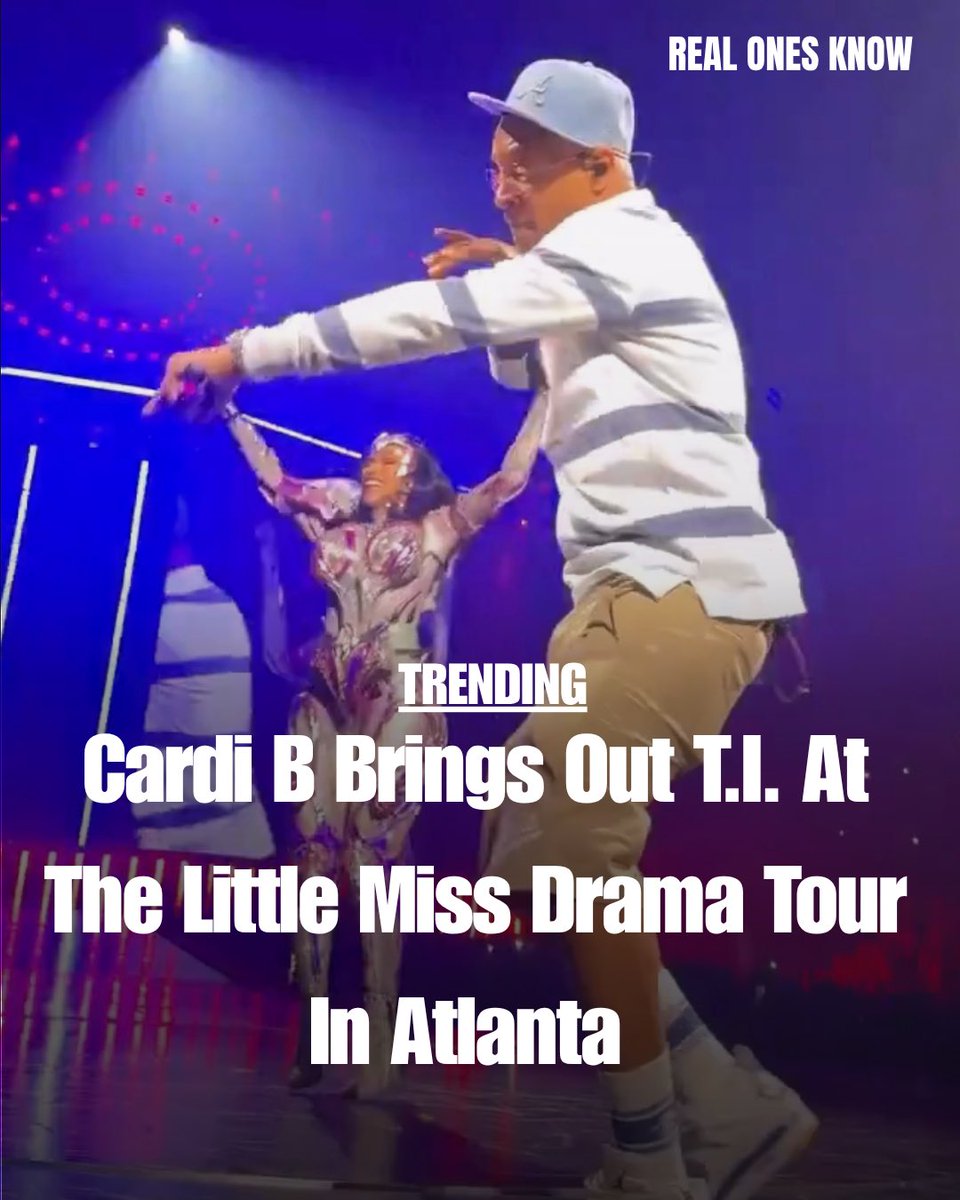 RealOnesKnow_'s tweet image. Cardi B brings out T.I. at her sold out show in Atlanta

#CardiB #TI #Atlanta #RealOnesKnow