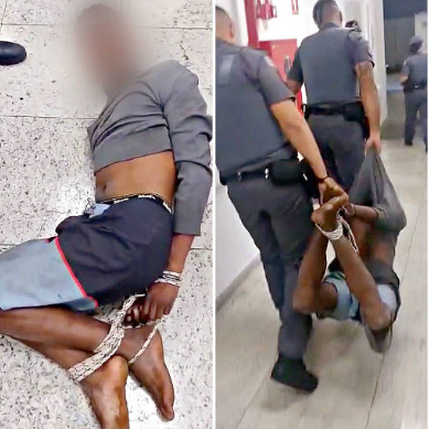KarvJoe's tweet photo. @tinojunior Branco estuprador preso em flagrante / preto preso por ter roubado comida pra ter o que comer. 🤡🤡🤡 https://t.co/4m0KyThhEl