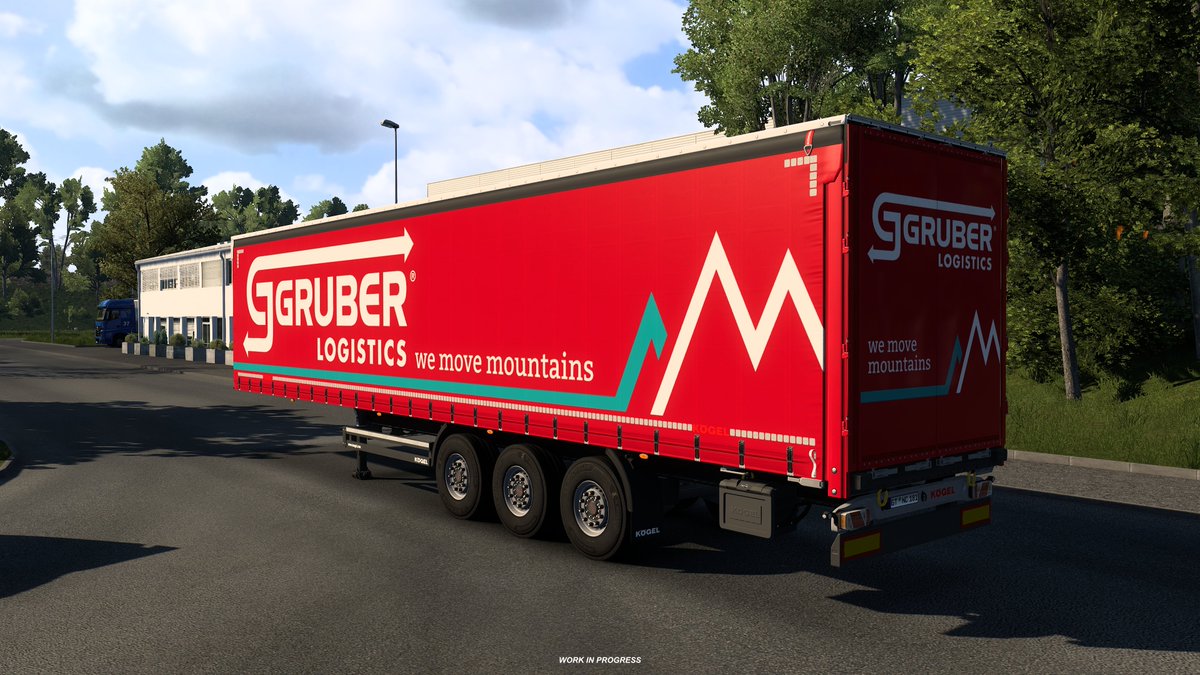 truck_designs's tweet image. Today we’re excited to share new screenshots of the upcoming GRUBER Logistics S.p.A. pack for Euro Truck Simulator 2! 😍

The pack is currently being tested internally, with final polishing underway and a few remaining issues being fixed! 🚚

#workinprogress #EuroTruckSimulator2