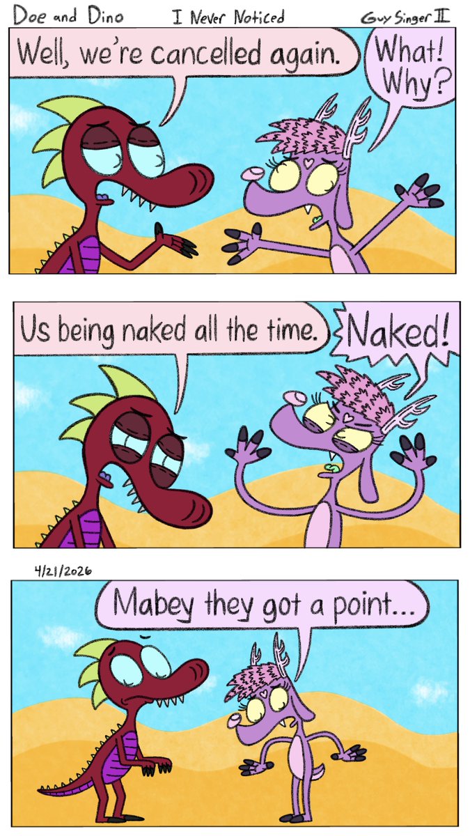 GuyII15's tweet image. I Never Noticed #art #cartoons #comics #funnies #doe #dino #fuckai
