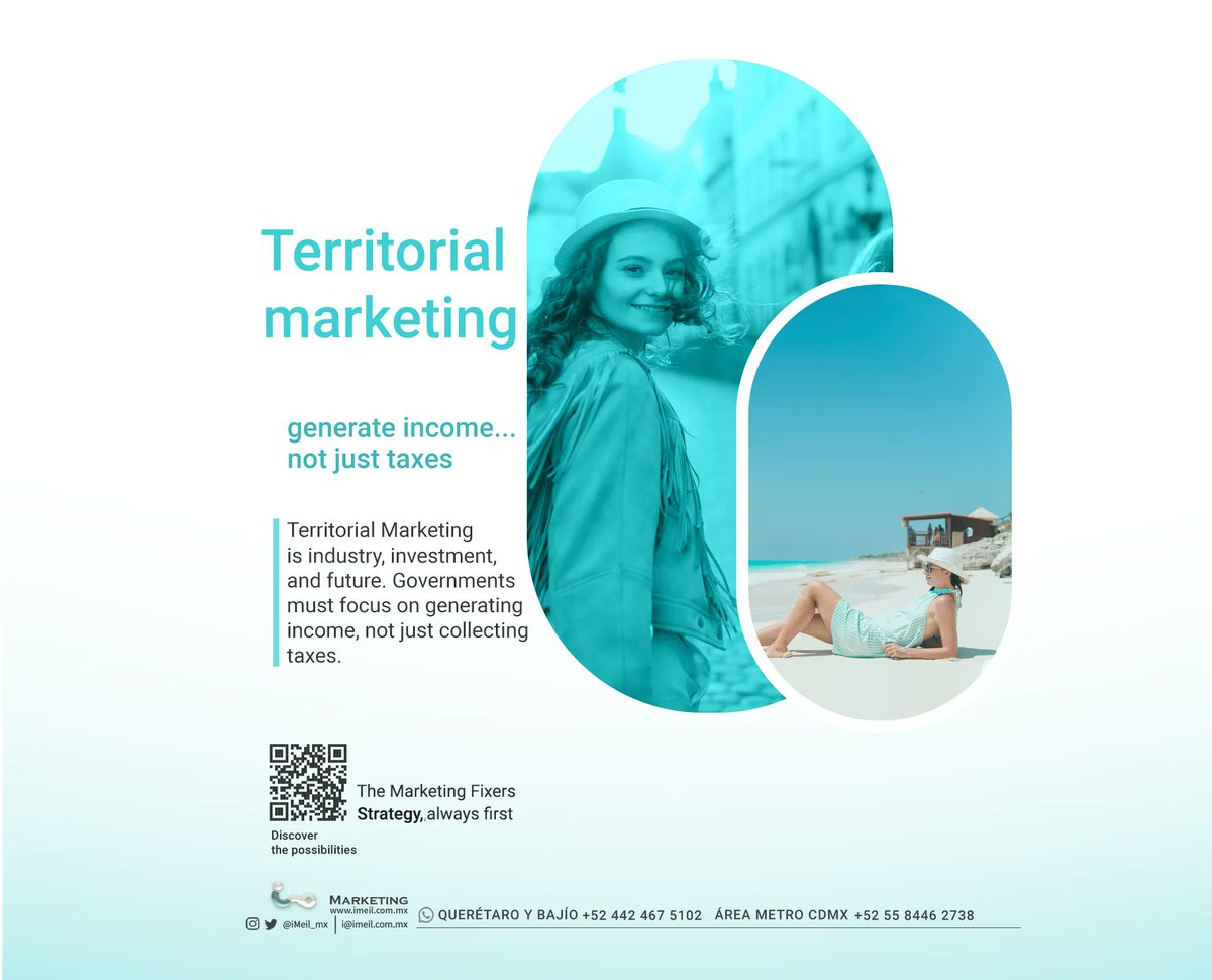 Greg_Alvarez's tweet image. Territorial marketing is not just tourism...

It encompasses industry, investment, and future

Governments should focus on creating revenue, not just collecting taxes

WhatsApp
CDMX Metro Area
wa.me/525584462738?t…

Querétaro &amp;amp; Bajío
wa.me/524424675102?t…

#cmo #leadership