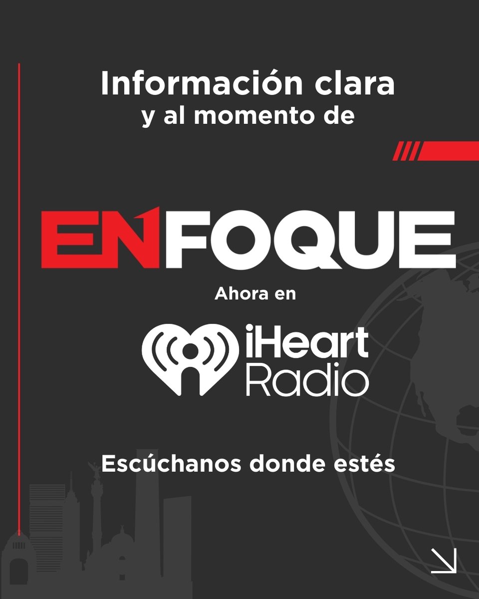 EnfoqueNoticias's tweet image. 📡 #AlAire | Ya inicia #ENfoque con @AliciaSalgadoMX 

📻Escúchanos en el 100.1 FM y 1000 AM
💻en enfoquenoticias.com.mx
📲y a través de la app disponible para:

🔊iOS apple.co/3CQt3PF
🔊Android bit.ly/3HczyPF
📞 #WhatsApp 55 8577 5574