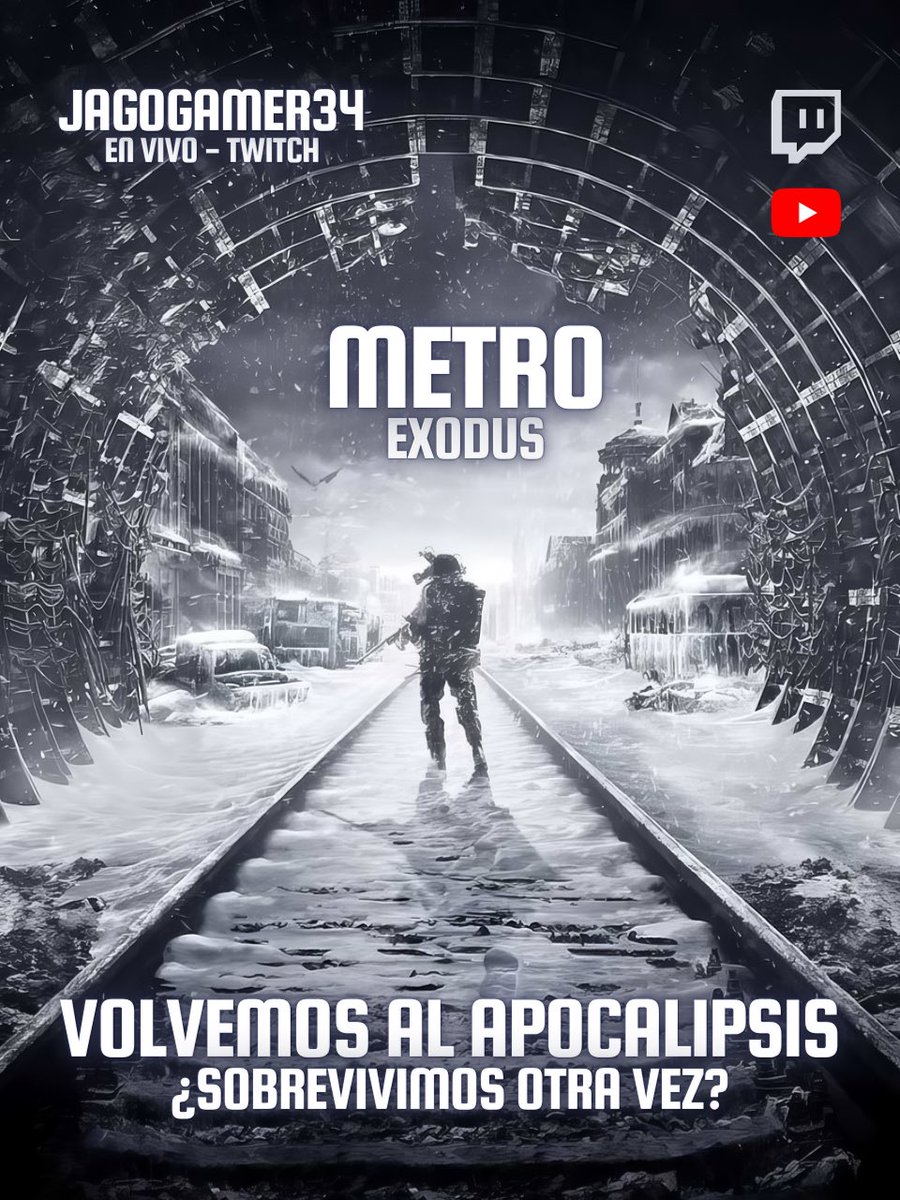 JagoGamer34's tweet image. Nos vamos al directo en el Canal de Twitch con este juegazo “Metro Exodus”.
@MetroVideoGame 
twitch.tv/jagogamer34
#MetroExodus #Twitch #Live #Xbox