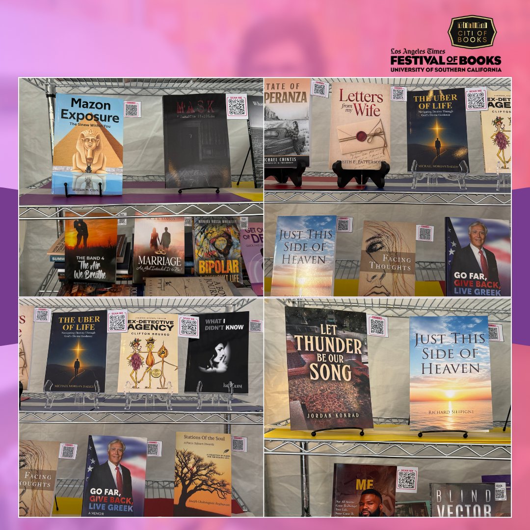 CITIOFBOOKSINC's tweet image. Moments to remember at the Los Angeles Times Festival of Books at the University of Southern California 📚✨

From inspiring author encounters to incredible book discoveries, plus a showcase of our displayed books that captured every reader’s interest.

#FestivalOfBooks #bookish