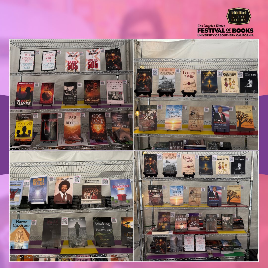 CITIOFBOOKSINC's tweet image. Moments to remember at the Los Angeles Times Festival of Books at the University of Southern California 📚✨

From inspiring author encounters to incredible book discoveries, plus a showcase of our displayed books that captured every reader’s interest.

#FestivalOfBooks #bookish