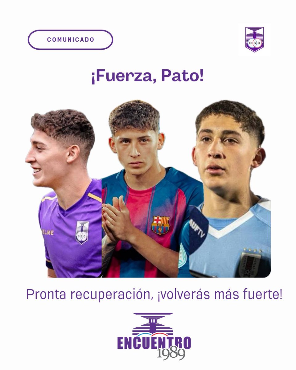 💜 Mucha fuerza a Pato Pacífico en este duro momento. Sabemos que vas a volver más fuerte, confiamos en tu entrega y garra para encarar esta recuperación. ¡Estamos contigo!