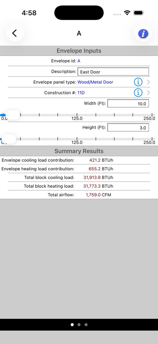 CarmelSoftware's tweet image. We've updated our #HVAC load calc iPhone app for iOS 26:

#ACCA
#LoadCalcs
#ASHRAE
