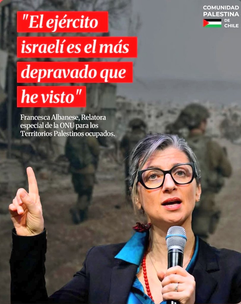 Francesca Albanese:

«El ejército israelí es el más depravado que he visto»