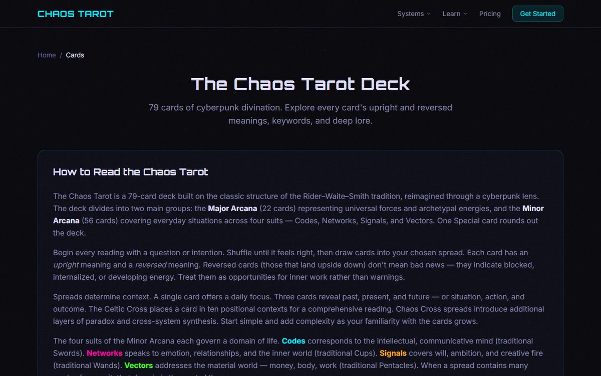 apocky_chaos's tweet image. Collection Tracker. Track which cards you've drawn. Try to collect them all. Completely free.

Free at Chaos Tarot.
chaos-tarot.com

#chaostarot #tarot #divination