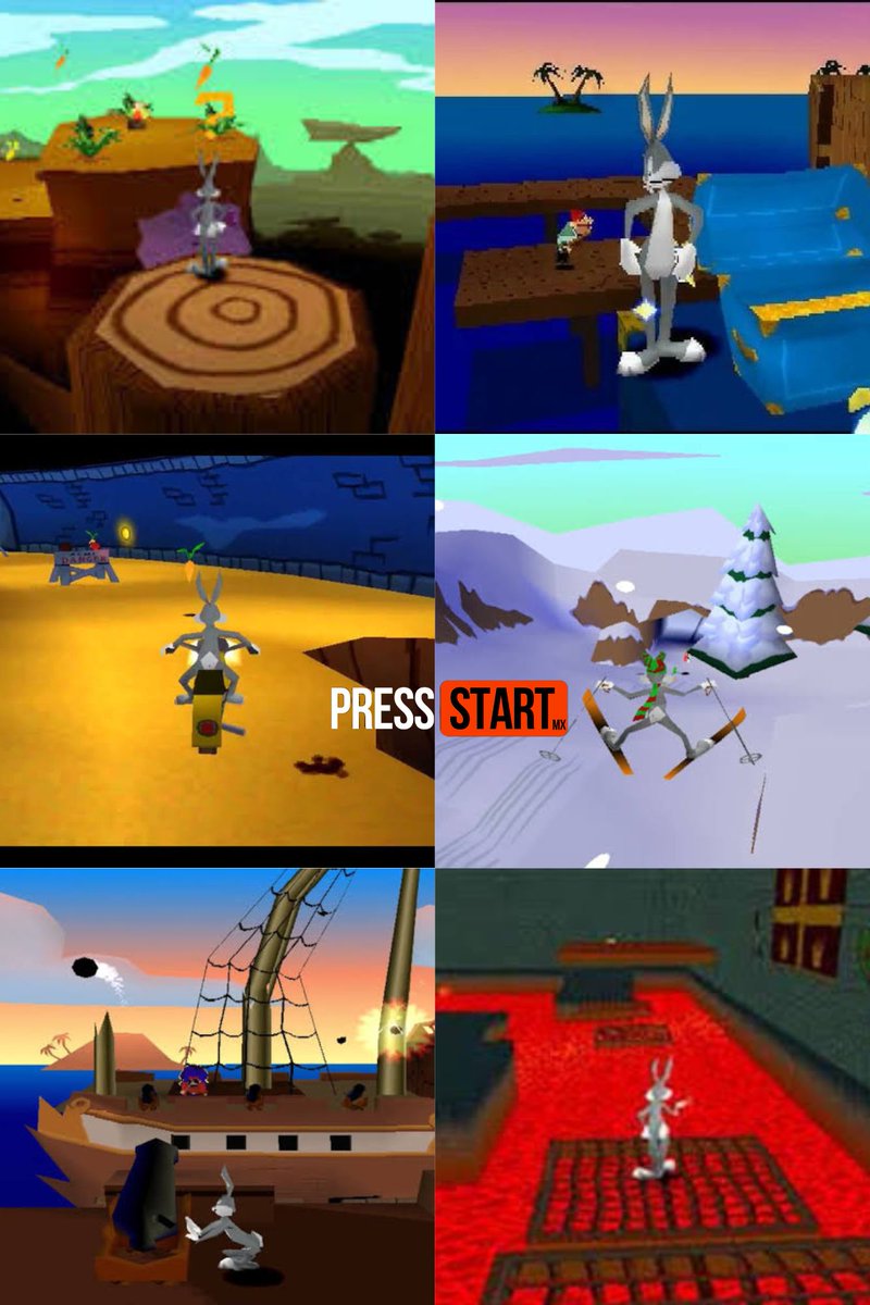 Press_Start9's tweet image. ¿Recuerdas este clásico del PlayStation? Bugs Bunny: Lost in Time nos llevó a través del tiempo en una aventura icónica. 🌟⏳ ¿Cuál era tu mundo favorito? #RetroGaming 🕹️