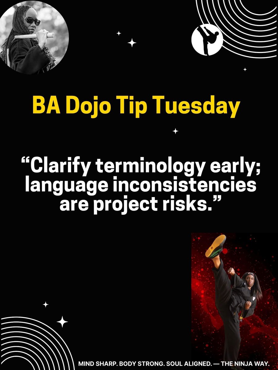 BA Dojo Tip Tuesday!

#BusinessAnalysis #BusinessAnalystLife #BABOK #BACommunity #RequirementsEngineering #RequirementsGathering #ProcessImprovement #StakeholderEngagement #SolutionAnalysis