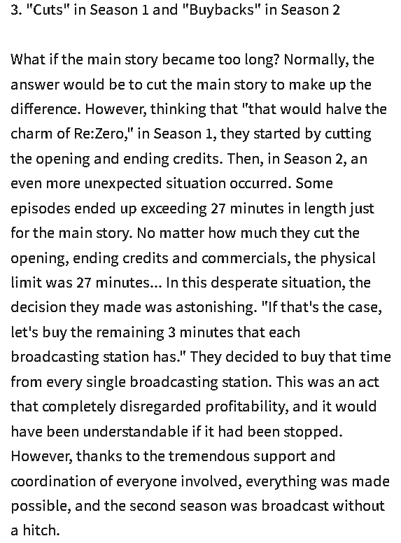 BlazedLith's tweet image. #HotTake #Rezero

I will stand by the statement that WhiteFox is quite possibly the best thing to happen to rezero. I don't think the genuine ambition for the series WF shows any other animation studio would have been able to do. (Image is from 10th anniversary QnA)