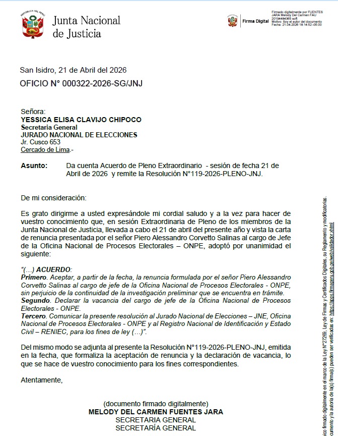 Junta Nacional de Justicia tweet media