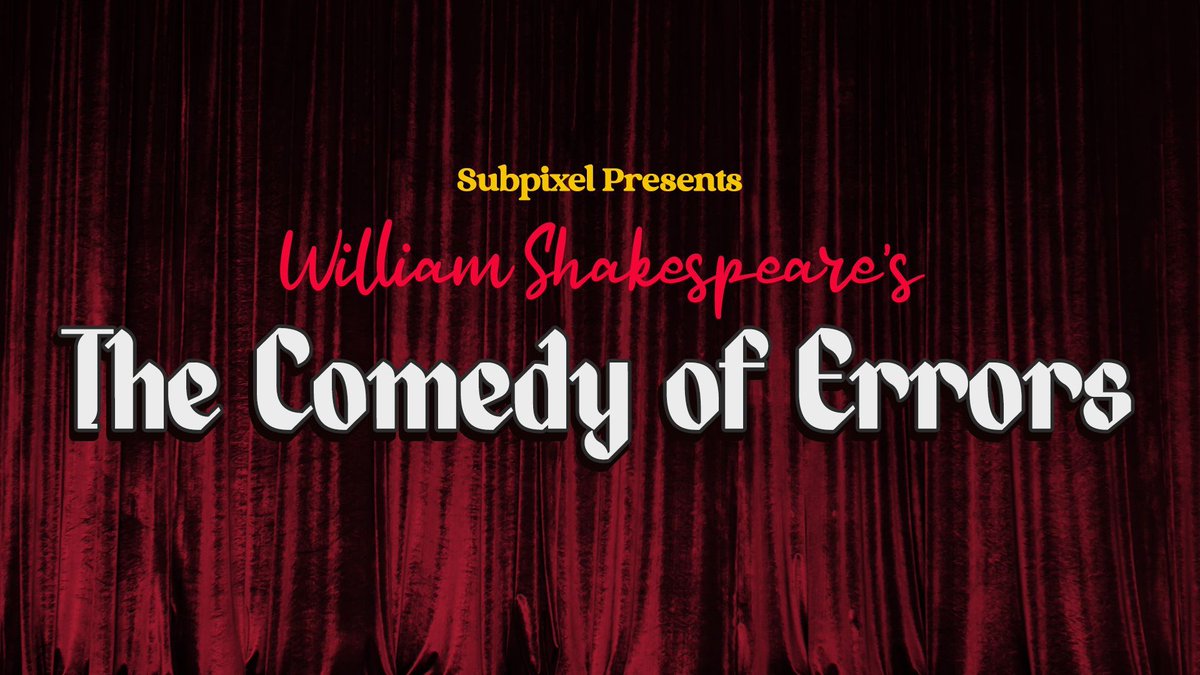 SubpixelTeam's tweet image. Hear ye, hear ye — #Shakespeare LIVE starts right now!
twitch.tv/subpixelteam 
#twitch #streaming