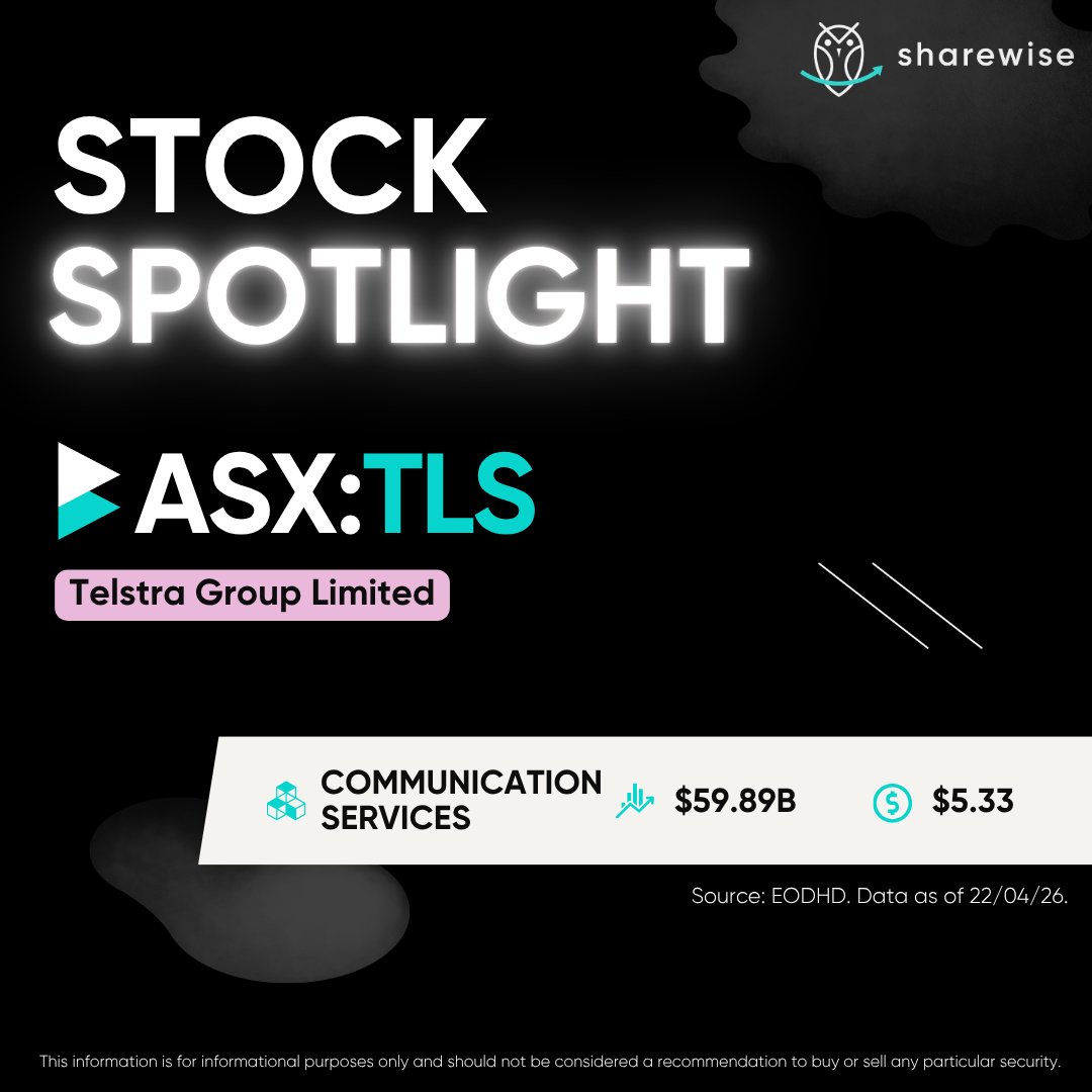 sharewiseau's tweet image. Today's Stock Spotlight is ASX-listed Telstra Group Ltd (ASX:TLS).

Find out why we see growth potential in the stock and what key risks are involved.

Read here: hubs.ly/Q04c_WHZ0

#asx #stocks #shares #sharemarket #stockmarket #telstragroupltd