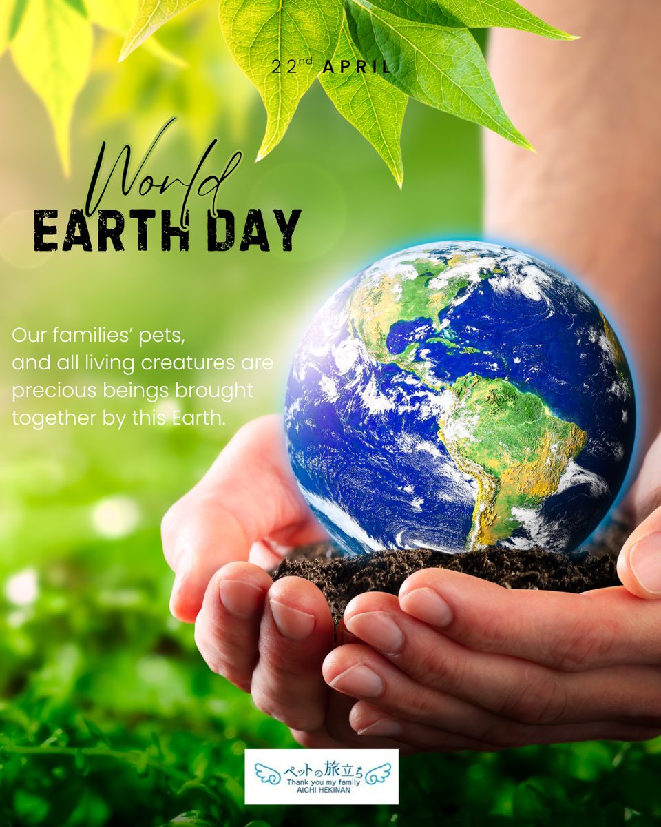 pettabi_hekinan's tweet image. ペットの旅立ち 碧南店🌈
創業18年目のALWAYSが運営🚙
@always2008

\　今日はEarth Day🌎　／

大切な家族と過ごした
季節の匂い、風の音。
あの子が感じていた世界を
これからも守っていきたい。

地球に優しい行動をひとつ考えましょう

#ペットの旅立ち #ALWAYS
#碧南市 #高浜市 #西尾市 #安城市