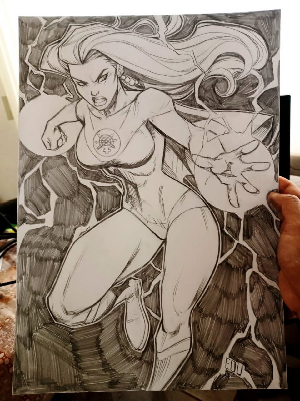 ComicCrusaders's tweet image. Atom Eve by Edu Souza #comics #comicart #art #comicbookart