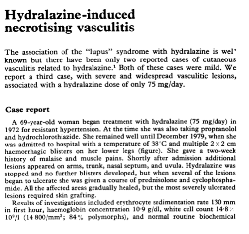 NephJC's tweet photo. Hydralazine, a 1950s drug still used at the edges of modern care
Cheap. Available. 

Signal of benefit… shadowed by decades of immune toxicity signals

58 min to #TenPostNephJC #NephJC

https://t.co/IShXIbNyle https://t.co/aEKzICFLtX