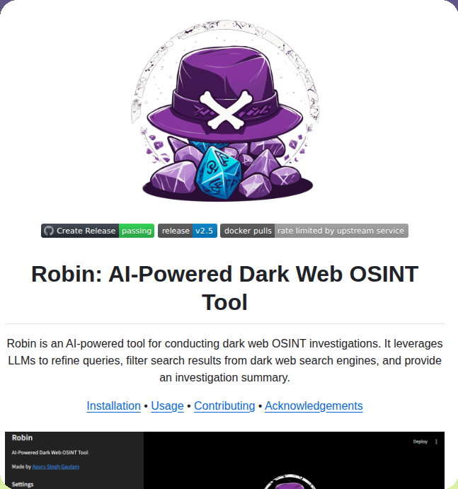 tom_doerr's tweet photo. AI-powered dark web OSINT investigation tool

https://t.co/cJLgLWTmSx https://t.co/YnPWwxky3h