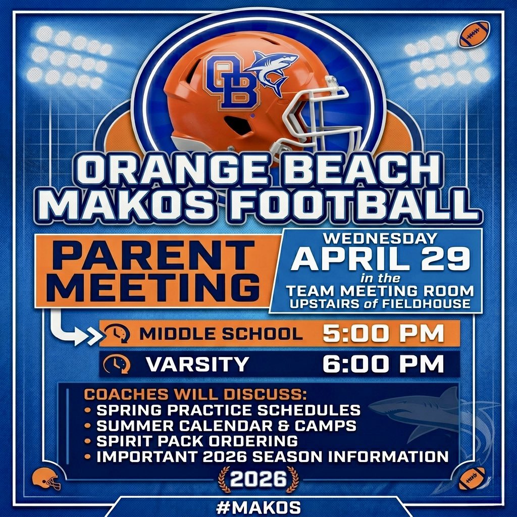 Orange Beach HS Football tweet media