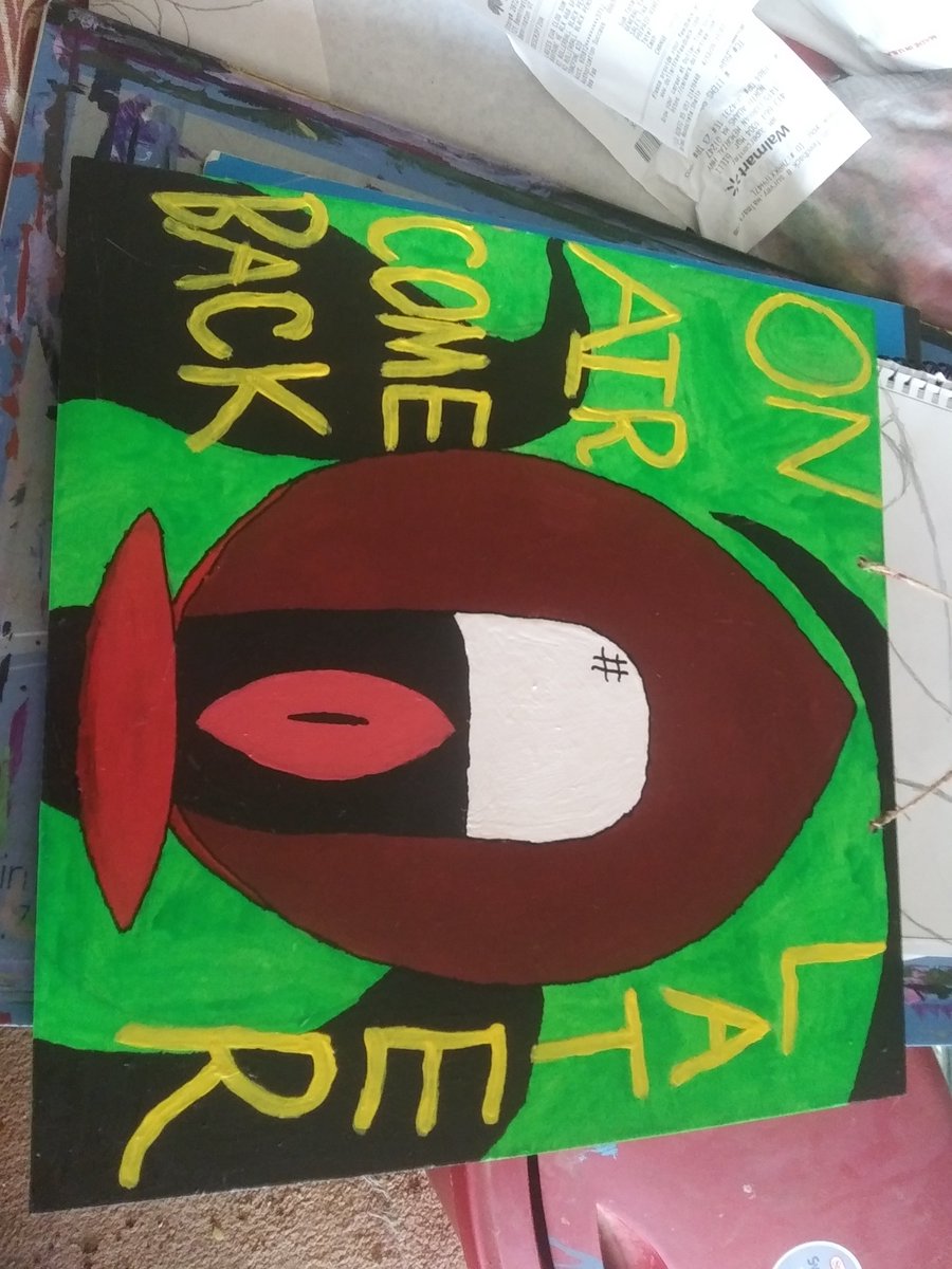 LBoomhower51559's tweet image. #HazbinHotel #Alastor #crafts #signs