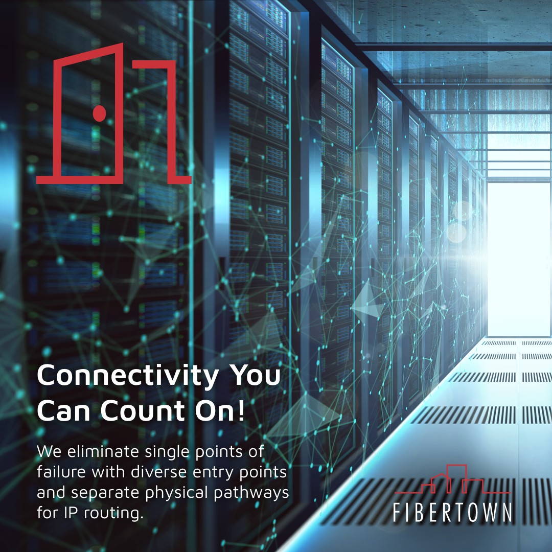 Your connection shouldn’t depend on a single path.

Fibertown Premium Aggregate Internet delivers multi-redundant connectivity across diverse upstream providers and independent routing paths, eliminating single points of failure.

The result? Resilient performance and peace of