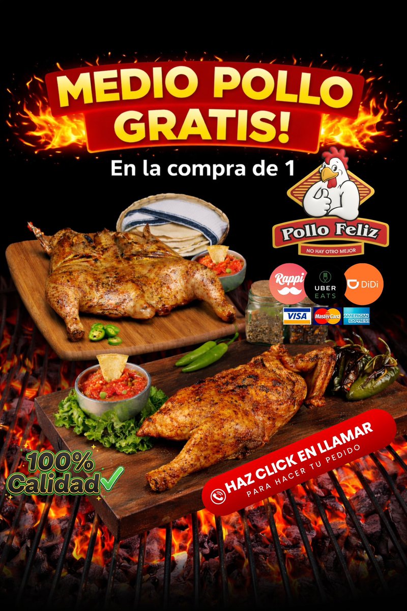 #MARTES 2 Pollos x $319 ó 1/2Pollo GRATIS! ☎️5 de diciembre Tel:2225159 ☎️Aeropuerto:2211906 ☎️Aramara:2097533 ☎️Pitillal:2240474 ☎️Bobadilla:2994541 ☎️Coapinole:2991169 ☎️Infonavit:2259759 ☎️Ixtapa:2810400☎️San José:2952333 ☎️:San Vicente:3222231833 #PuertoVallarta #pv #vallarta