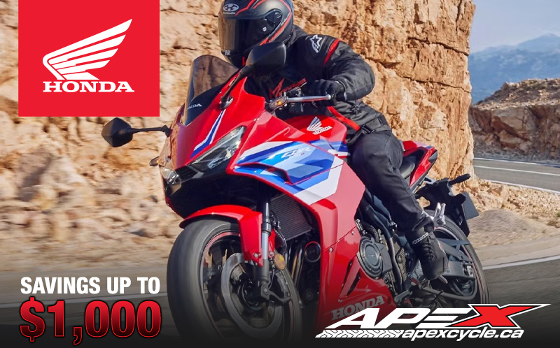 ApexCycleCA's tweet photo. Hop on a new Honda this season!
Honda fans have a lot to enjoy when they visit our shop this month, with many '26 offerings to choose from as well as a non-currents with savings up to $1000 to tempt the budget-minded! 
https://t.co/EdV4elJ13G #cbridge #kwawesome #watreg https://t.co/mBGN1IoeSc