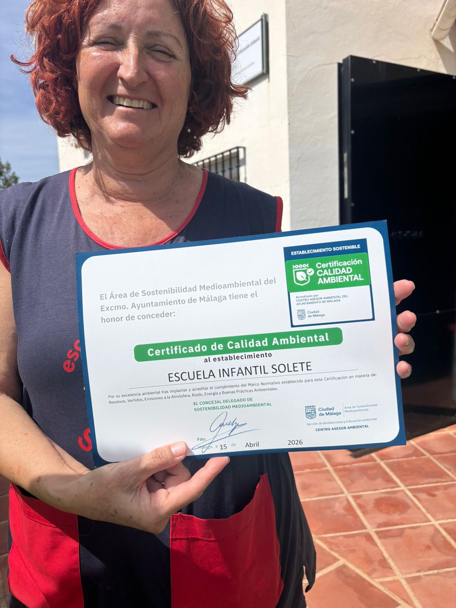 CAAMalaga's tweet photo. 💚 Escuela Infantil Solete se une a la #RedDeEstablecimientosSostenibles

Educación y compromiso ambiental desde la infancia.

📍 Puerto de la Torre

@malaga 
@PuertodlTorre https://t.co/rQYr8hWoMW