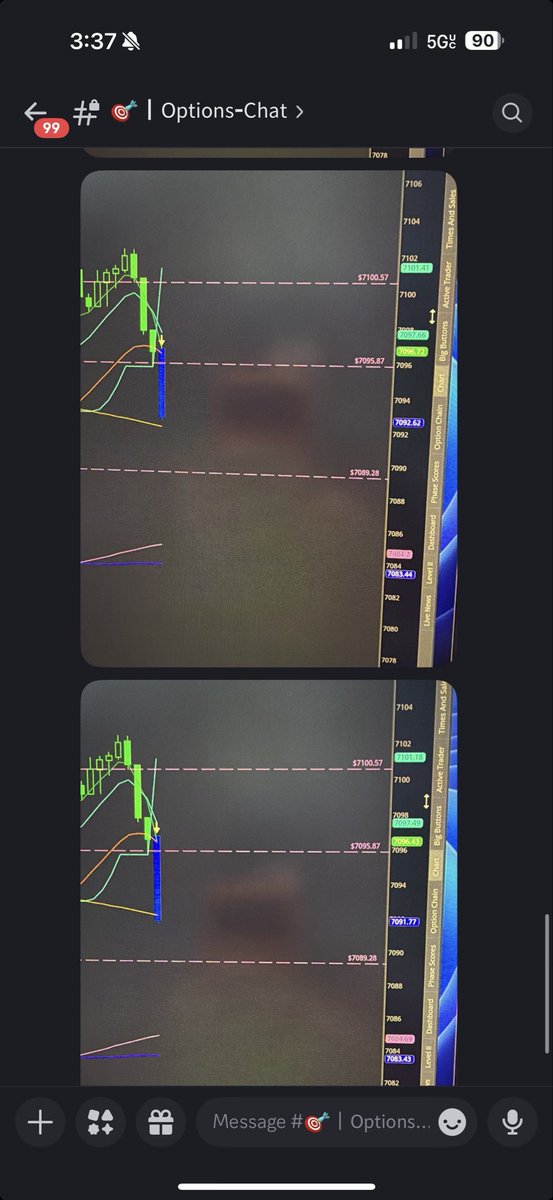 OptionRocket24's tweet photo. $SPX $SPY
7100 rejection = short 
17 point drop https://t.co/dcJ1bLzkG8