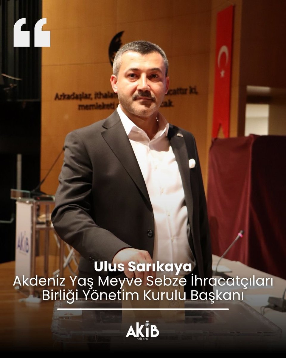akibyms's tweet photo. 📢 Akdeniz Yaş Meyve Sebze İhracatçıları Birliği
2025 Olağan Seçimli Genel Kurulu tamamlandı.

Tek liste ile yapılan seçim sonucunda
Ulus Sarıkaya
Yönetim Kurulu Başkanı seçildi.

#AKİB #GenelKurul #UlusSarıkaya #YaşMeyveSebze https://t.co/VMKtxERoX9
