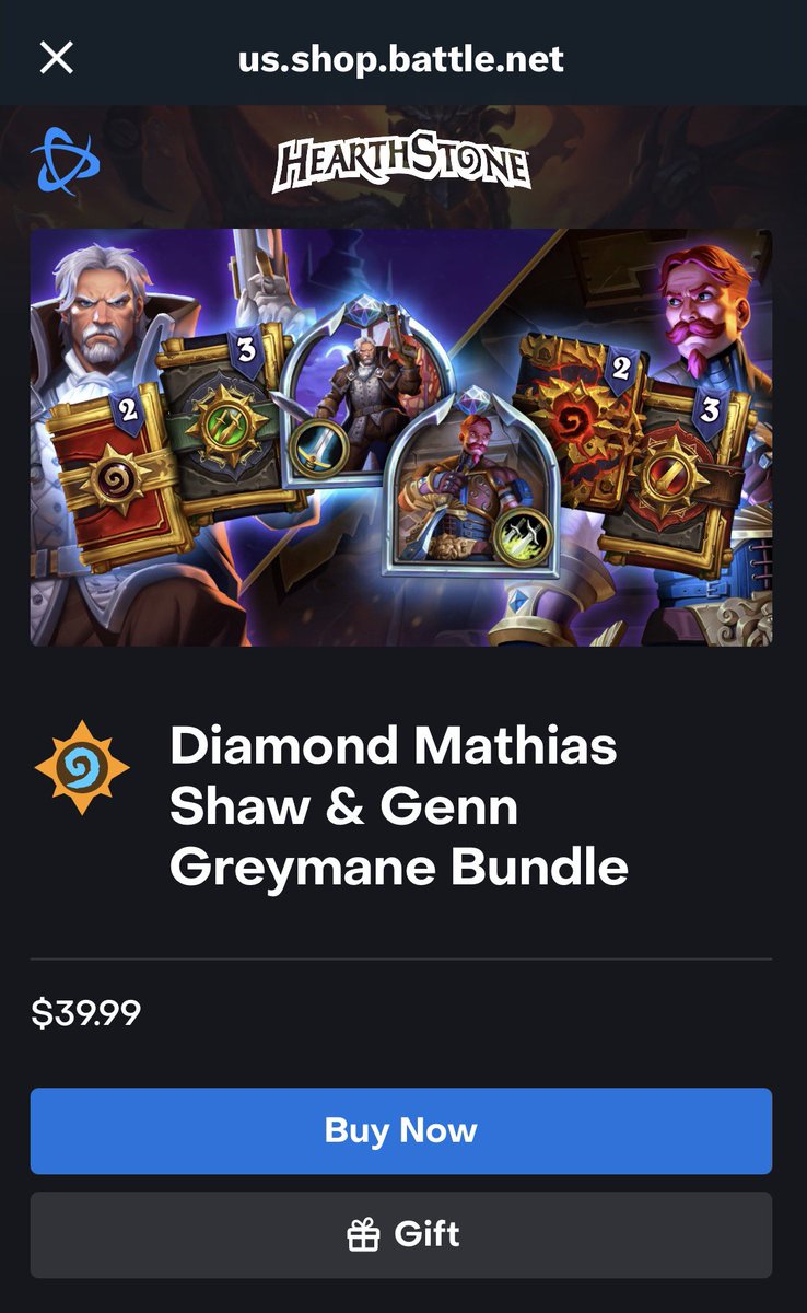 ben_heathstone's tweet image. That’s a big shame. Deal got “updated” to $39.99 USD 😥 #hearthstone @Negilahn @imik_plays