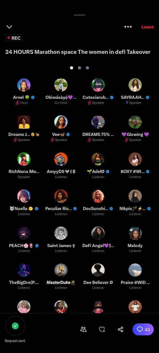 LifeIsSweet002's tweet photo. And with that, the 24hrs Marathon space; WOMEN IN DEFI TAKEOVER comes to an end 🎉🥳❤️

To the glory of God and to every single person that made this space a success thank you and God bless you all🙏🏾🙏🏾 https://t.co/fE1jRzFOs6