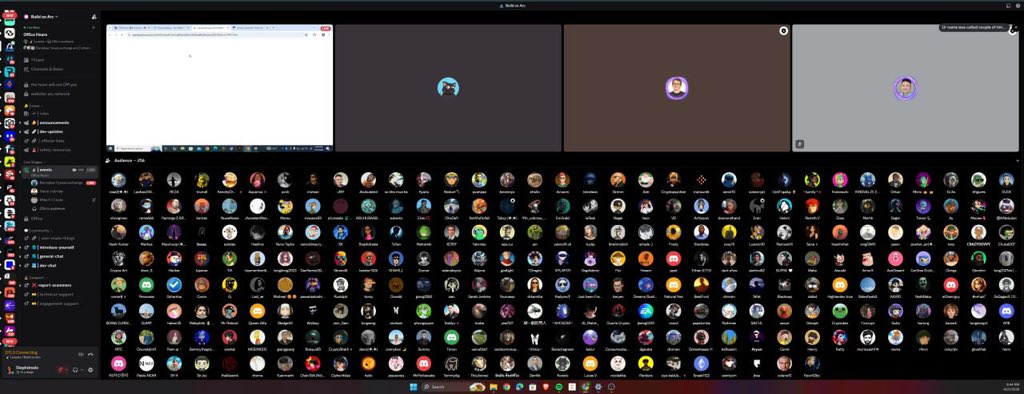 Amazing office hour with the <a href="/arc/">Arc</a> community 🔥

<a href="/GbiayeB/">Barnabas</a> introduced his project, Tower Exchange. It was really an insightful session.

Did you attend? Find yourself below