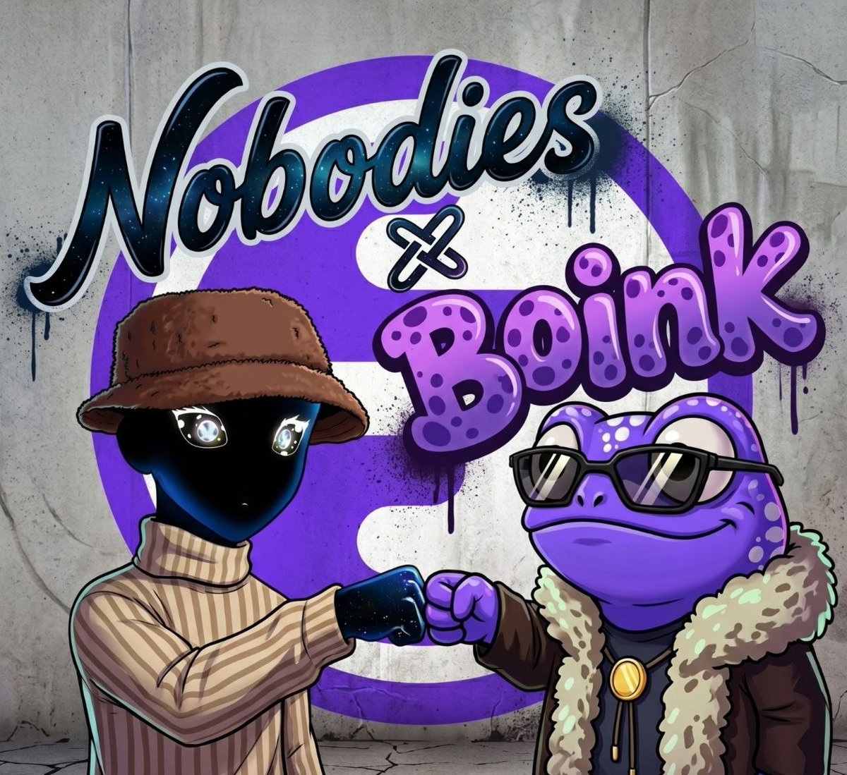 Nobodies and Boink partnership on INK  🟣 !

Happy to collab with <a href="/boinknfts/">BOINK</a> , the first NFT collection with a prediction market platform on  <a href="/inkonchain/">ink</a> !

We will giveaway 🎁 10 Guaranteed FREE MINT spots to Boink community !

Rules: 
1️⃣Follow us and <a href="/boinknfts/">BOINK</a>
2️⃣Like and RT