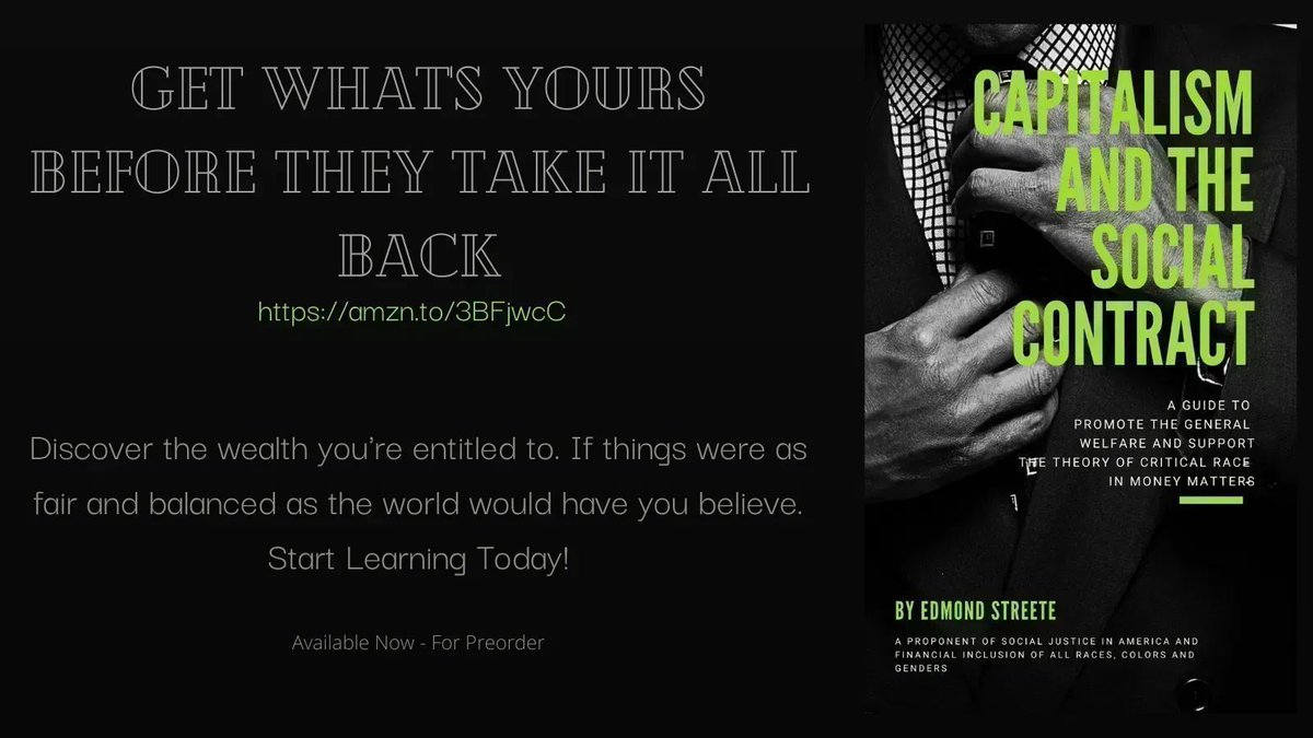inkismoney's tweet image. Money matters and provides for all people not just a select few. 
Learn how certain people turn crisis into opportunity. 

We - The People, Demand an answer!
Learn more TODAY!!
buff.ly/Gjqu77M 

#bookblast #RT #ohSNAP #BlackTwitter #SNAP #TACOfalls #blackhistory #TACO