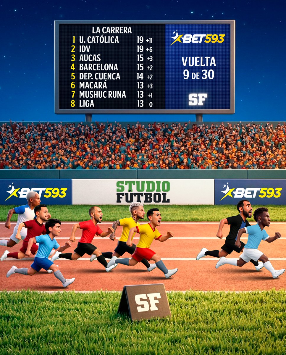 StudioFutbol's tweet image. 🏃🇪🇨👀 Antes de comenzar la vuelta 10 del torneo ecuatoriano.

Así va la carrera tras 9 jornadas disputadas.

Presentado por @bet593 #BET593 #GanoConBET593 #BET593EsDeEcuatorianos