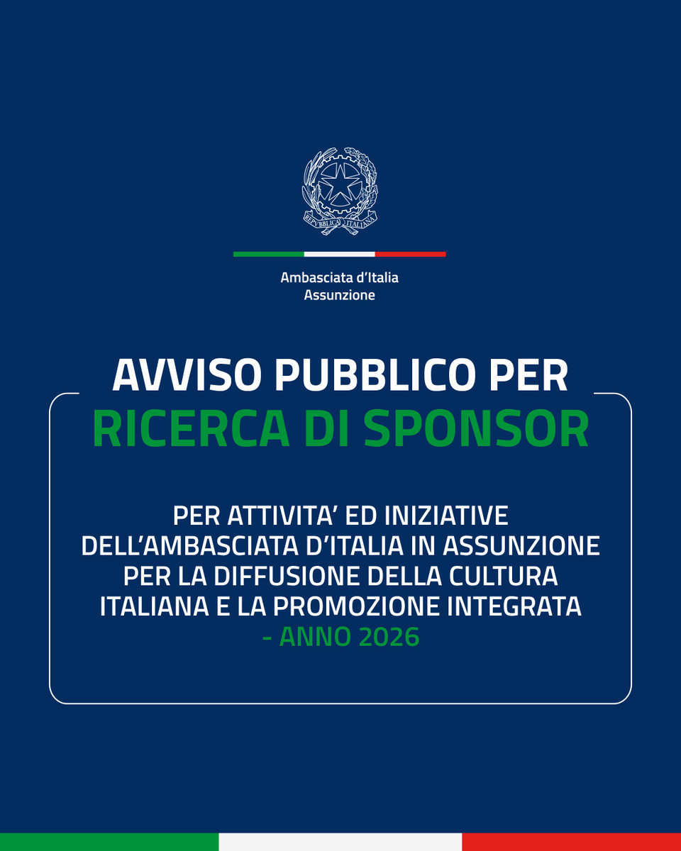 Embajada de Italia en Paraguay tweet media