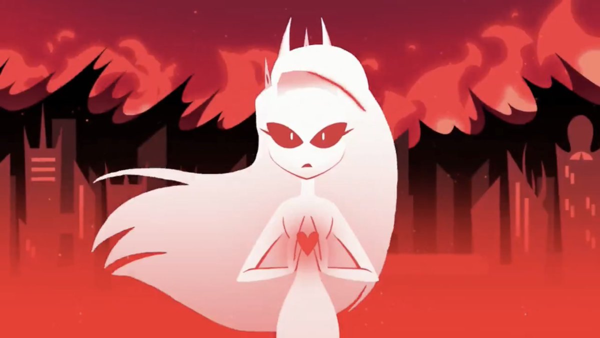 GwenTDQueen's tweet image. She’s Such An Angel 😇❤️🤍🖤🌈🪽 #CharlieMorningstar #HazbinHotel